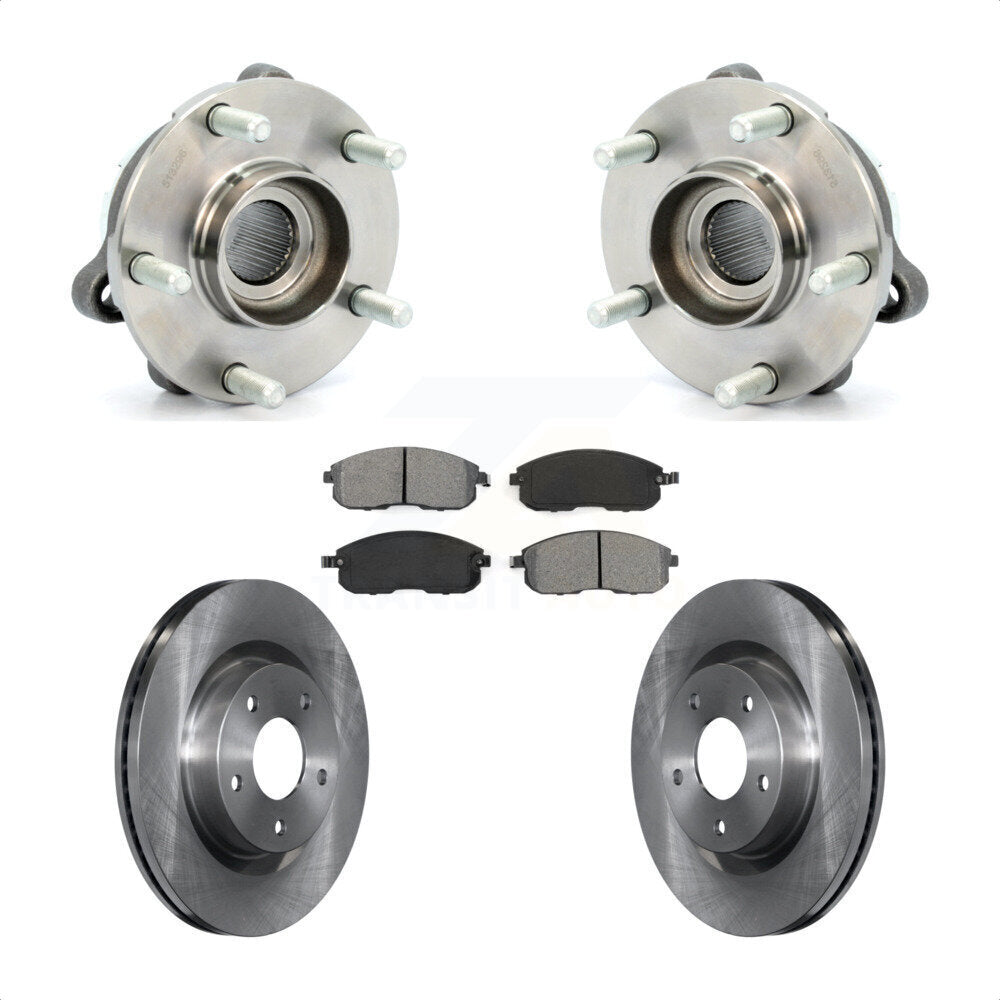 Kit de rotors et plaquettes de frein à disque, ensemble de roulements de moyeu avant pour Nissan Altima