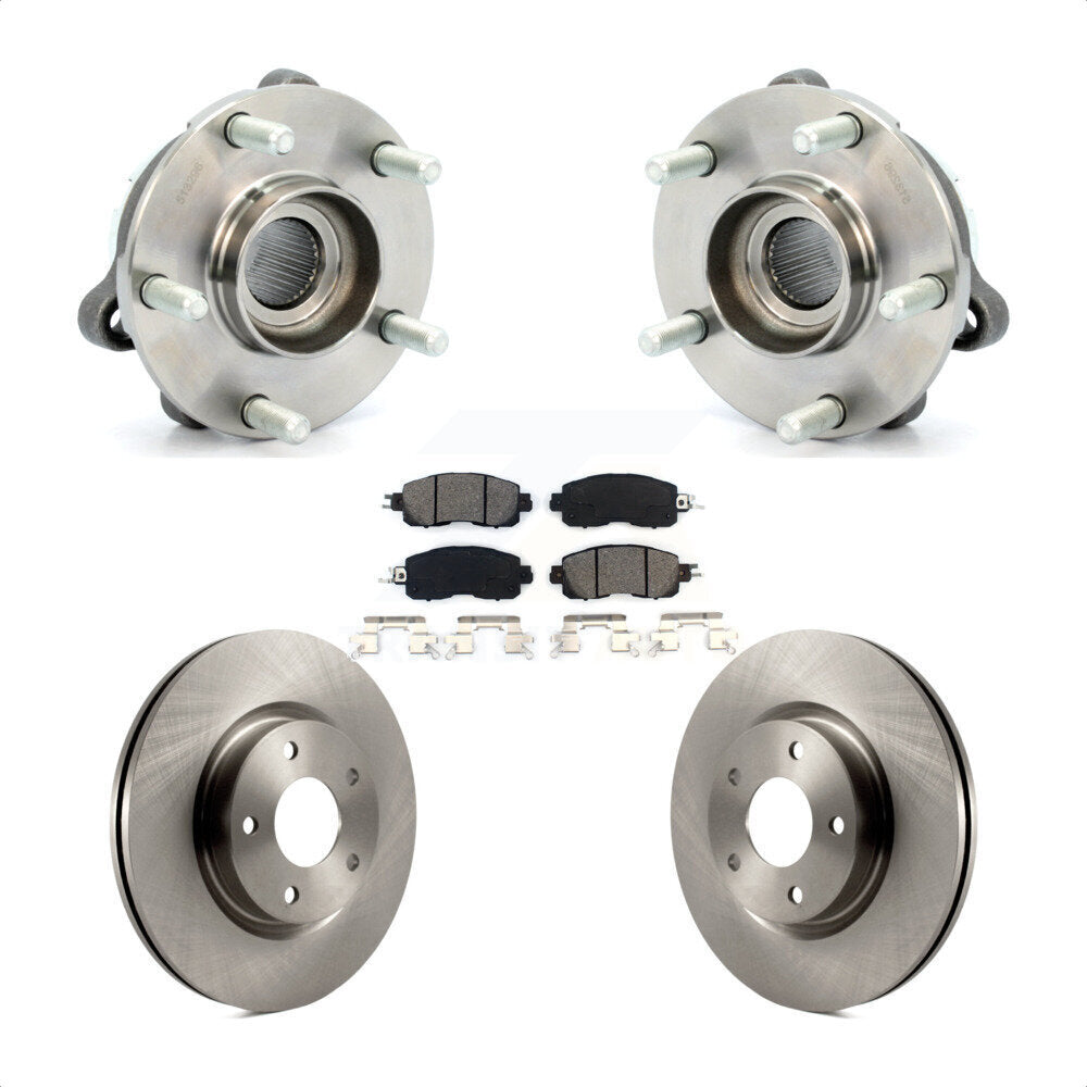 Kit de rotors et plaquettes de frein à disque, ensemble de roulements de moyeu avant pour Nissan Altima
