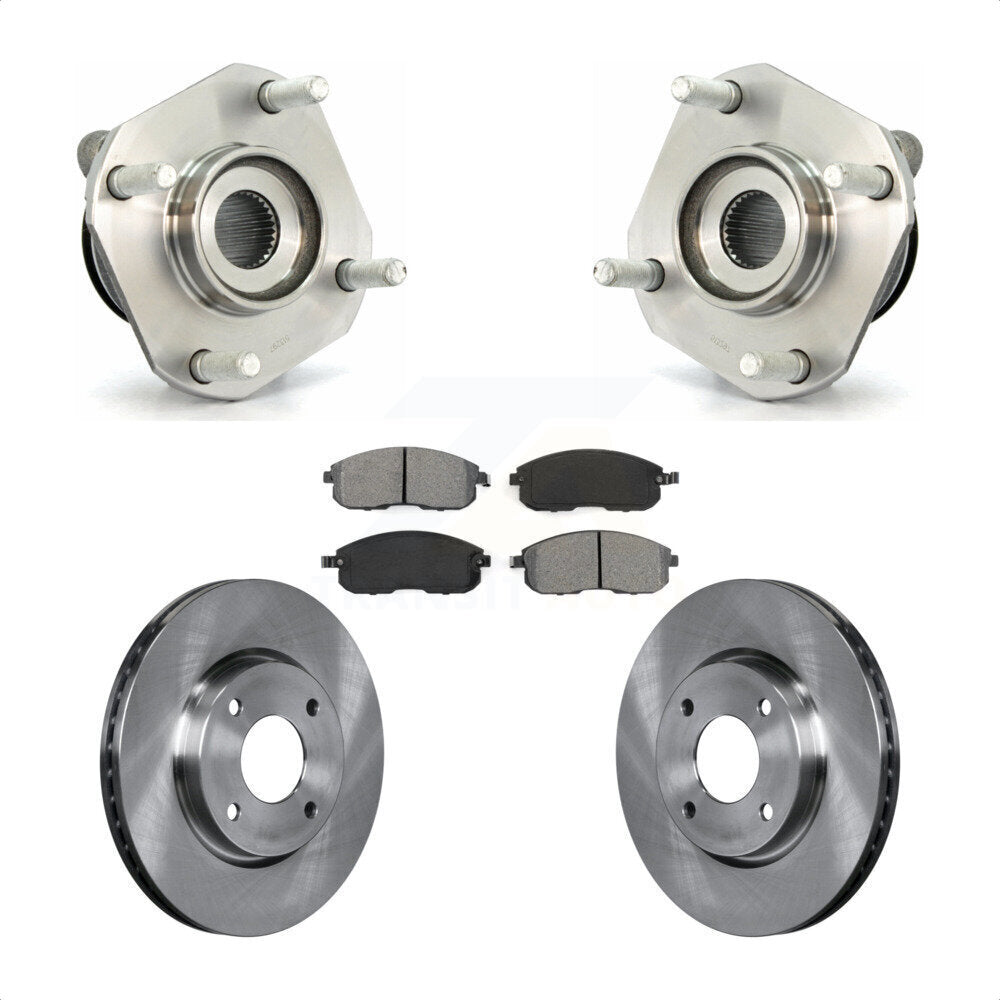 Ensemble de roulements de moyeu avant, Rotors et plaquettes de frein à disque pour Nissan Sentra