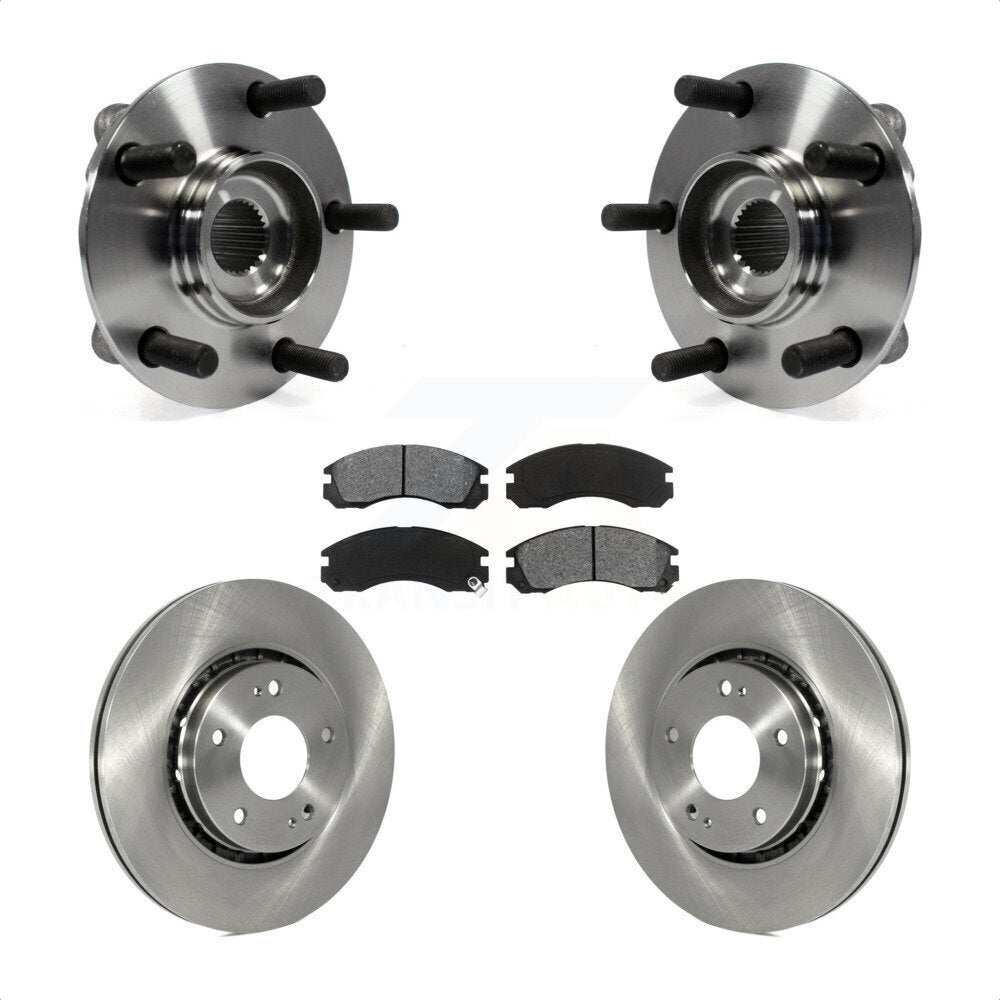 Kit de rotors et plaquettes de frein à disque, ensemble de roulements de moyeu avant pour Mitsubishi Lancer