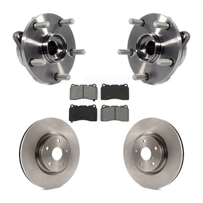 Ensemble de roulement de moyeu avant, Rotor de frein à disque et Kit de plaquettes pour Subaru Impreza WRX ST