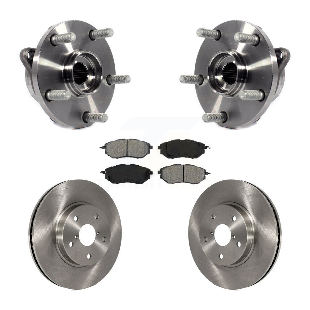 Kit de plaquettes de Rotor de frein à disque, ensemble de roulements de moyeu avant pour Subaru Legacy 2015 2.5
