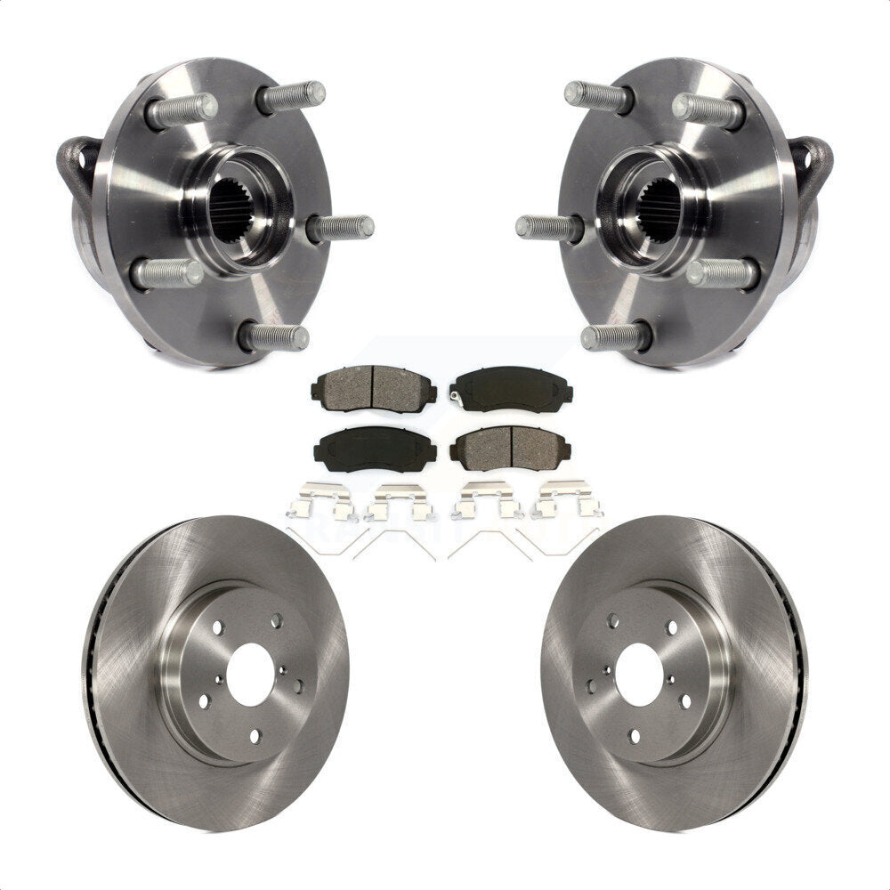Ensemble de roulements de moyeu avant, Kit de plaquettes de Rotor de frein pour Subaru Legacy 2016 2019 2.5