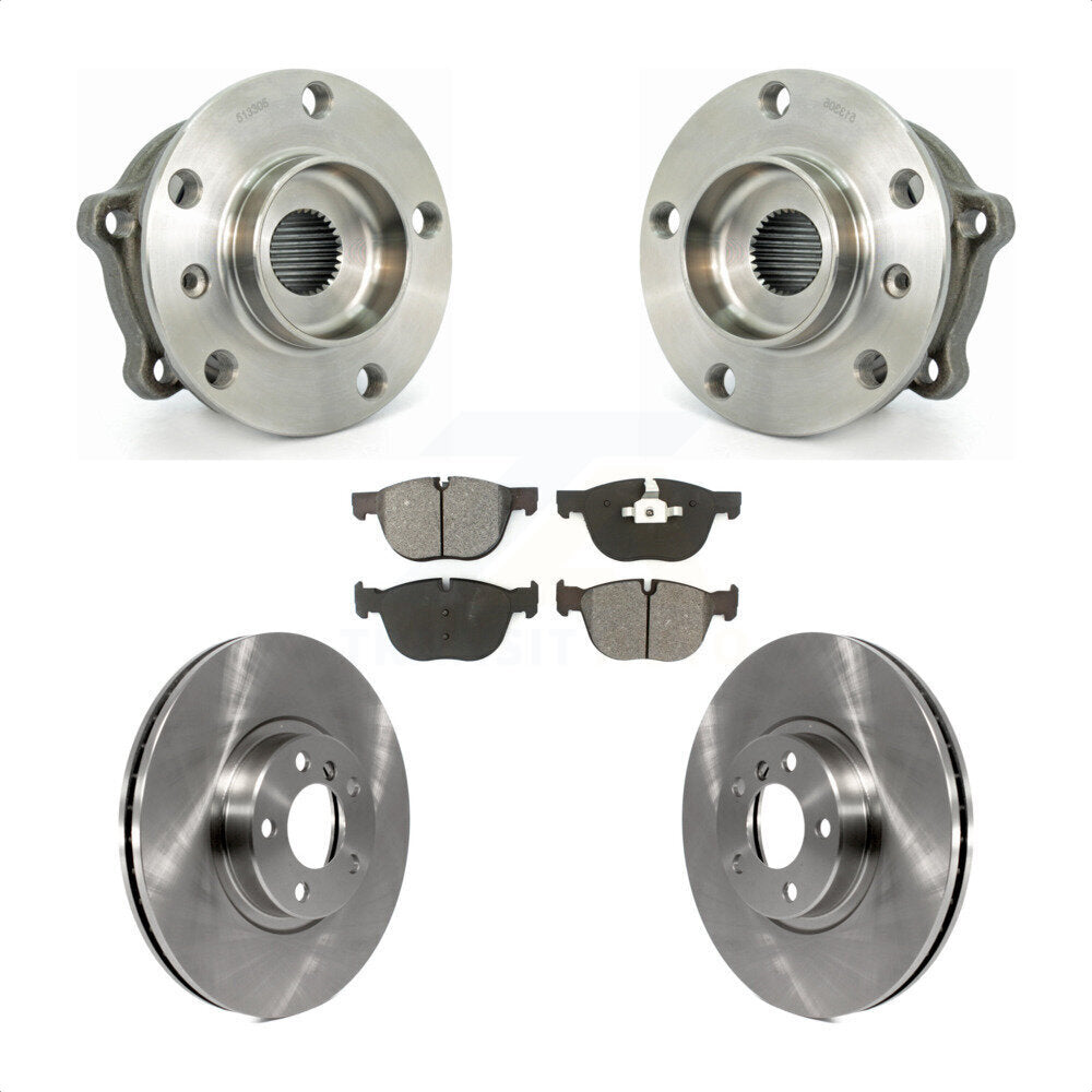 Ensemble de roulement de moyeu avant, Rotor de frein et Kit de plaquettes pour BMW X5 X6 M12 X 1.5 Threa