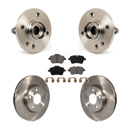 Ensemble de roulement de moyeu avant, Rotor de frein et Kit de plaquettes pour Mini Cooper 2014 – 2015 1.6