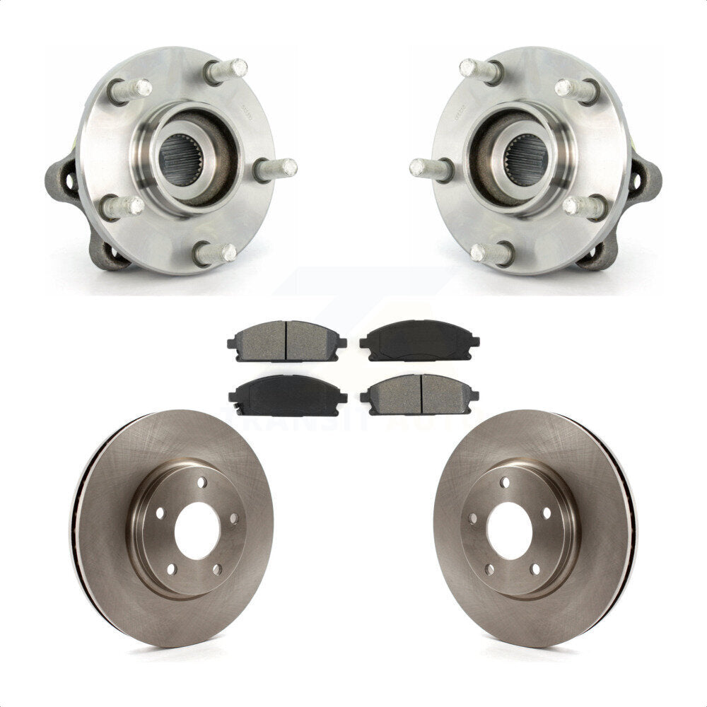 Ensemble de roulement de moyeu avant, Rotor de frein à disque et Kit de plaquettes pour Nissan Ques 2004 – 2009