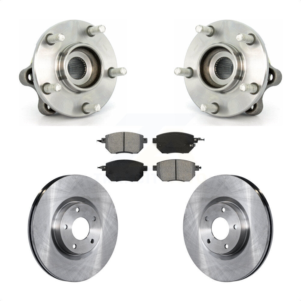 Kit de plaquettes de Rotor de frein à disque, ensemble de roulements de moyeu avant pour Nissan Muran 2003 – 2004