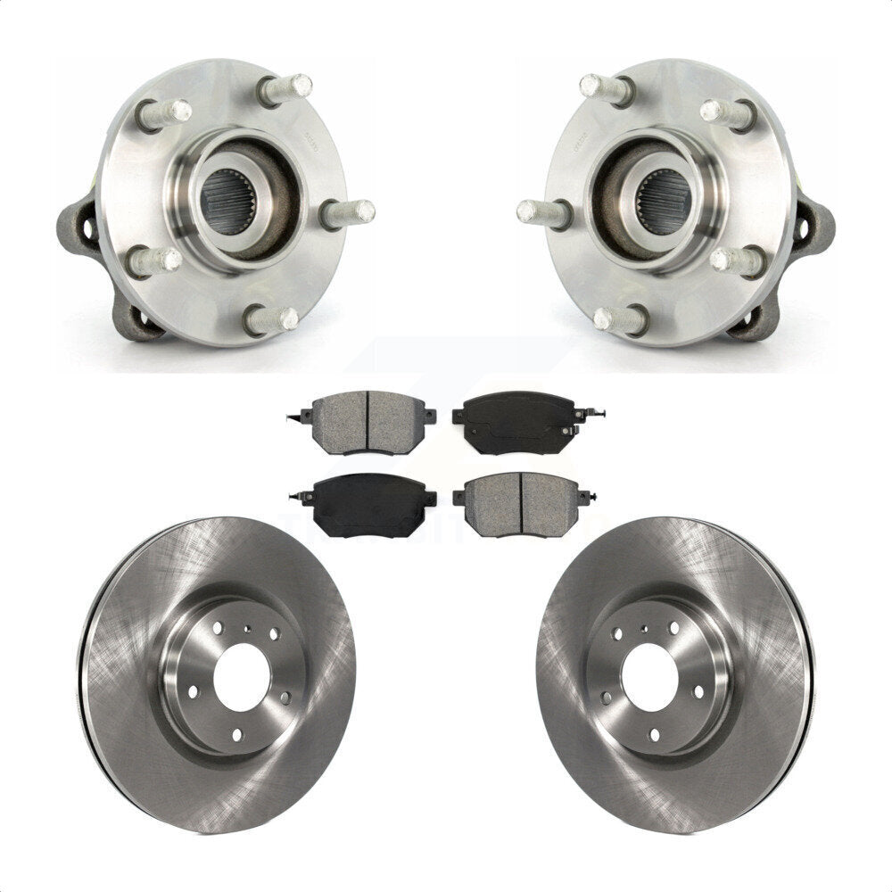 Kit de plaquettes de Rotor de frein à disque, ensemble de roulements de moyeu avant pour Nissan Muran 2005 – 2007