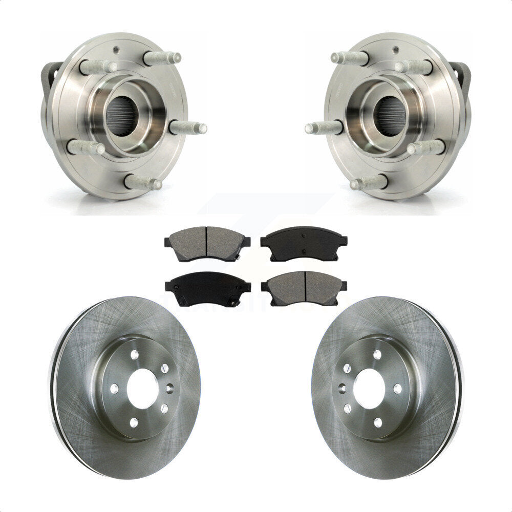 Kit de Rotor et de plaquettes de frein, roulement de moyeu avant, pour moteur à gaz Chevrolet Cruze 2014 – 2015