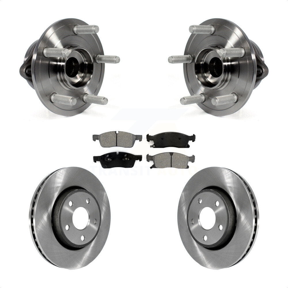 Kit de plaquettes de Rotor de frein à disque, roulement de moyeu avant, pour Jeep Grand Cherokee Dodge Durang