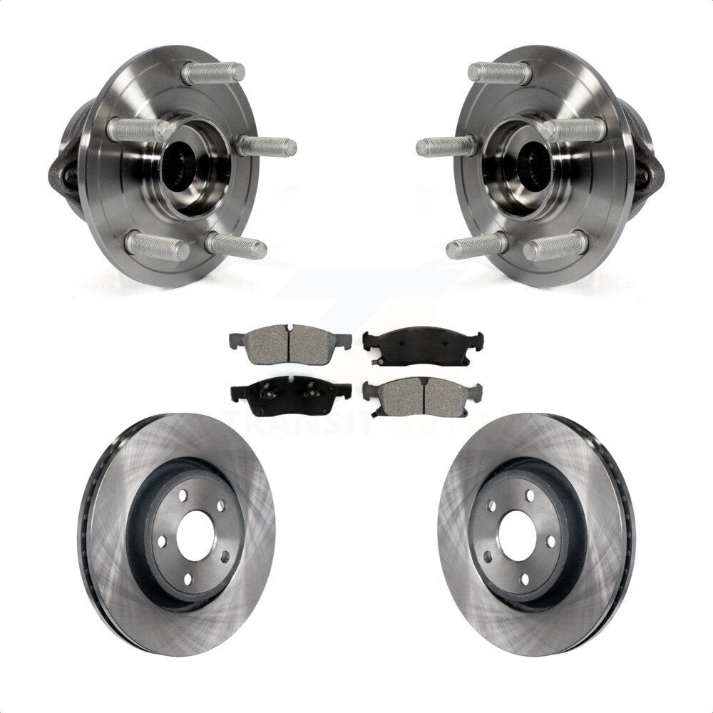 Kit de Rotor et de plaquettes de frein, roulement de moyeu avant, pour Jeep Grand Cherokee Dodge Durango W