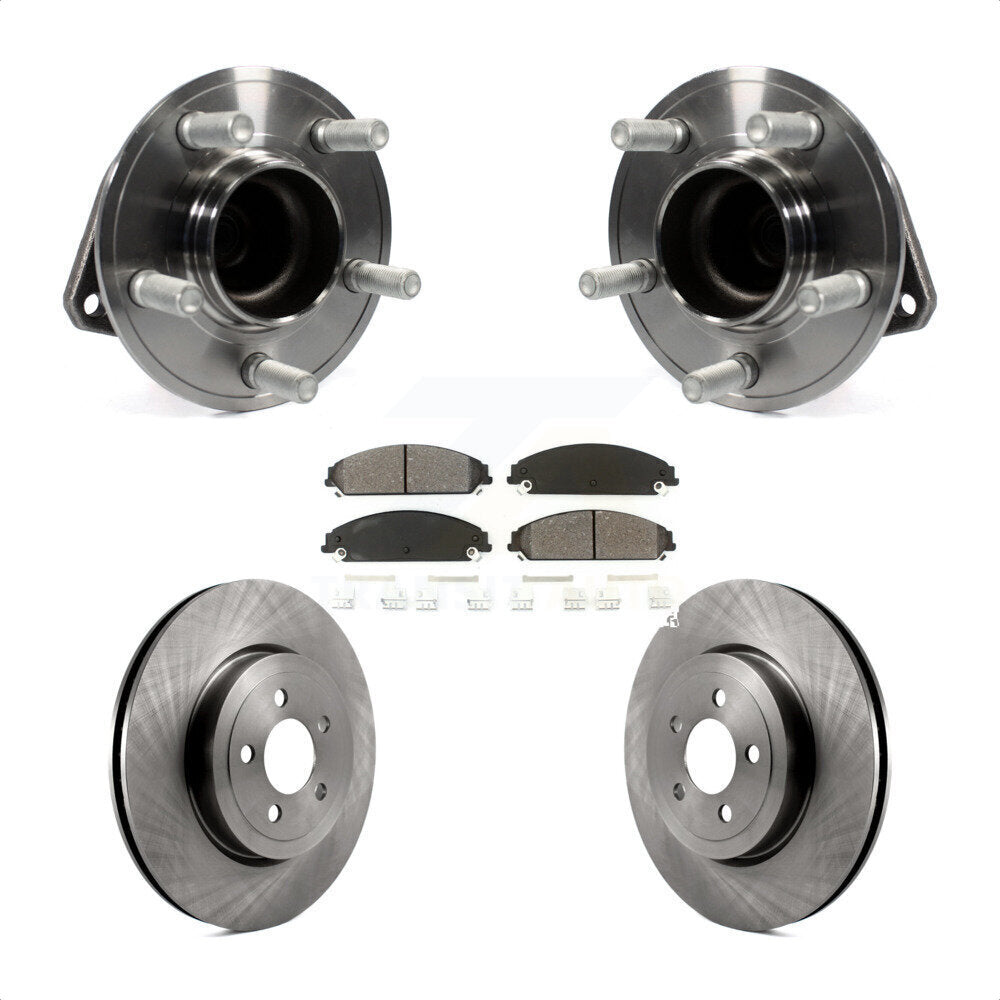 Kit de plaquettes de Rotor de frein, roulement de moyeu avant, pour Dodge Chrysler 300 Charger Challenge