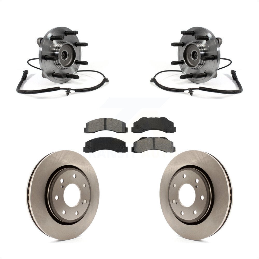 Kit de rotors et plaquettes de frein à disque, ensemble de roulements de moyeu avant, pour Ford F-150