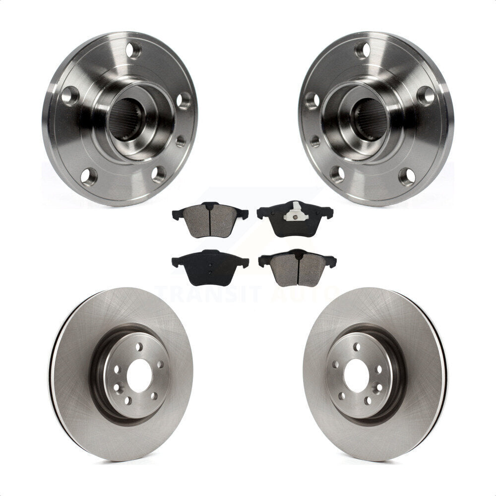 Ensemble de roulement de moyeu avant, Rotor de frein et Kit de plaquettes pour Volvo XC70 S60 V60 S80 V7