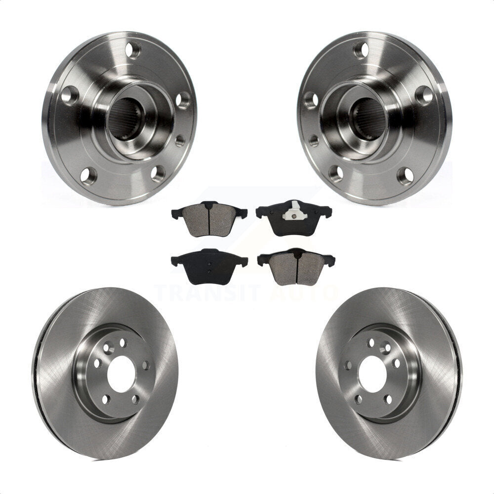 Kit de rotors et plaquettes de frein à disque, ensemble de roulements de moyeu avant pour Volvo V70