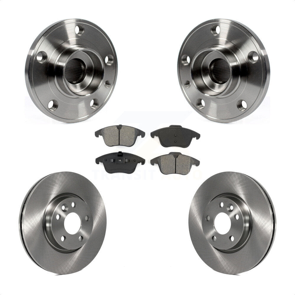 Ensemble de roulement de moyeu avant, Rotor de frein et Kit de plaquettes pour Volvo XC70 S60 V60 S80 V7