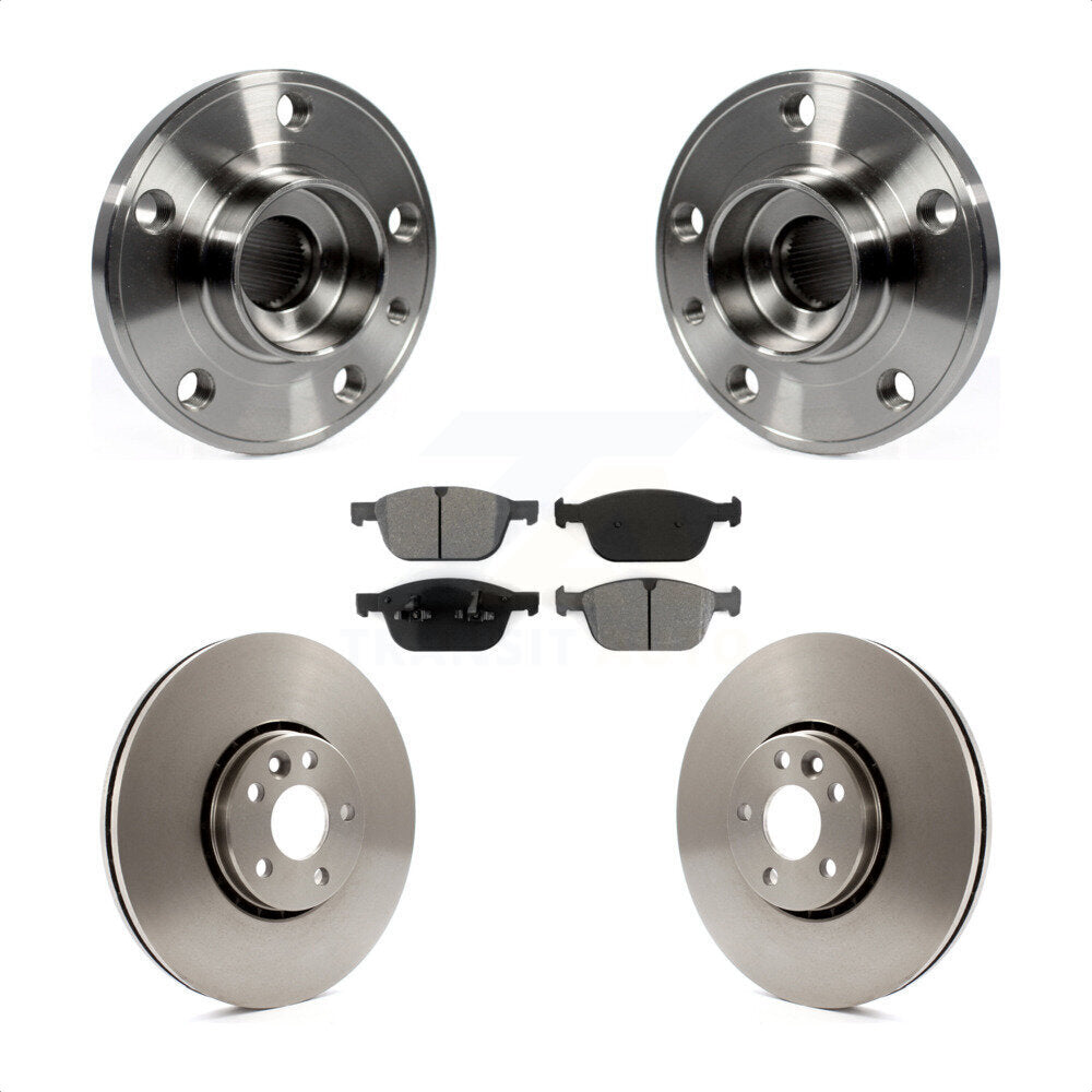 Ensemble de roulement de moyeu avant, Rotor de frein à disque et Kit de plaquettes pour Volvo XC6 2010 – 2015