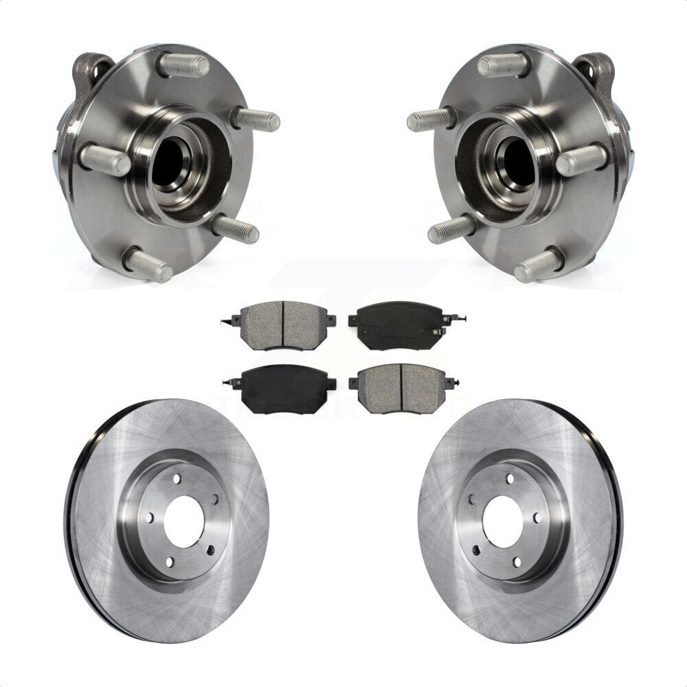 Kit de rotors et plaquettes de frein à disque, ensemble de roulements de moyeu avant pour INFINITI FX35 RWD
