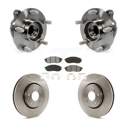 Ensemble de roulement de moyeu avant, Rotor de frein à disque et Kit de plaquettes pour INFINITI FX35 FX37 RW
