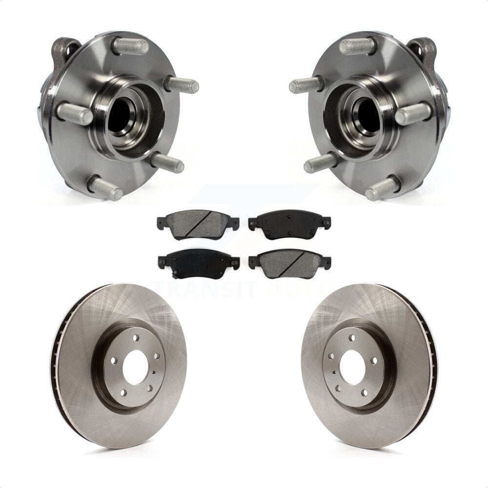 Ensemble de roulement de moyeu avant, Rotor de frein à disque et Kit de plaquettes pour INFINITI G37 G35 Q6