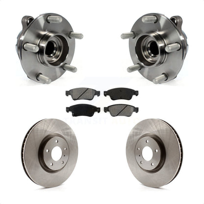 Ensemble de roulement de moyeu avant, Rotor de frein à disque et Kit de plaquettes pour INFINITI G37 G35 Q6