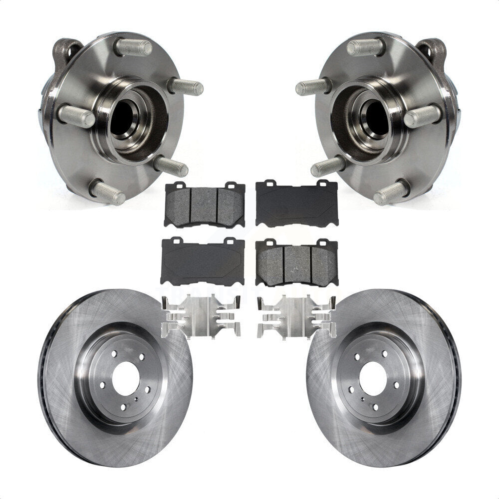 Kit de plaquettes de Rotor de frein, roulement de moyeu avant, pour INFINITI Q50 G37 Nissan 370Z Q60 M37