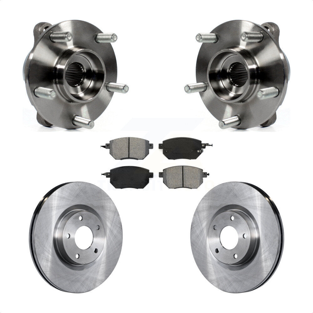 Kit de rotors et plaquettes de frein à disque, ensemble de roulements de moyeu avant pour INFINITI FX35 FX4
