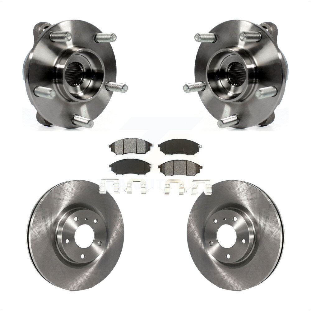 Kit de Rotor et plaquettes de frein, roulement de moyeu avant, pour INFINITI G37 EX35 G35 QX50 QX70 M3