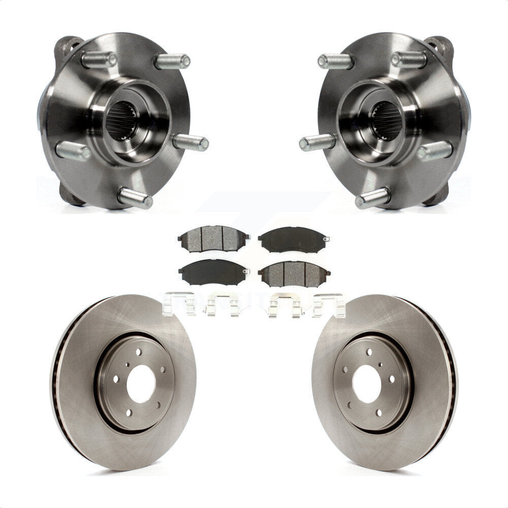Kit de plaquettes de Rotor de frein à disque, ensemble de roulements de moyeu avant pour INFINITI FX35 FX37 FX4