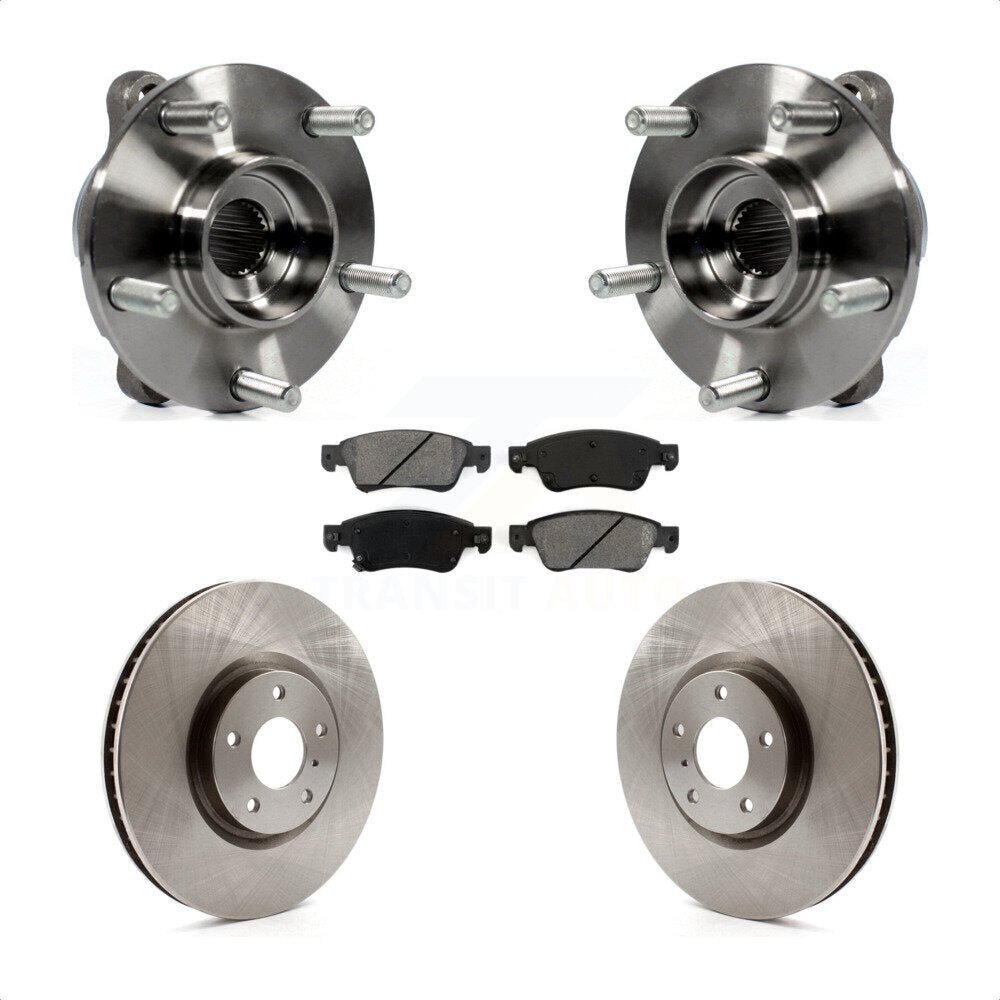Kit de rotors et plaquettes de frein à disque d'assemblage de roulement de moyeu avant pour INFINITI G35 Q60