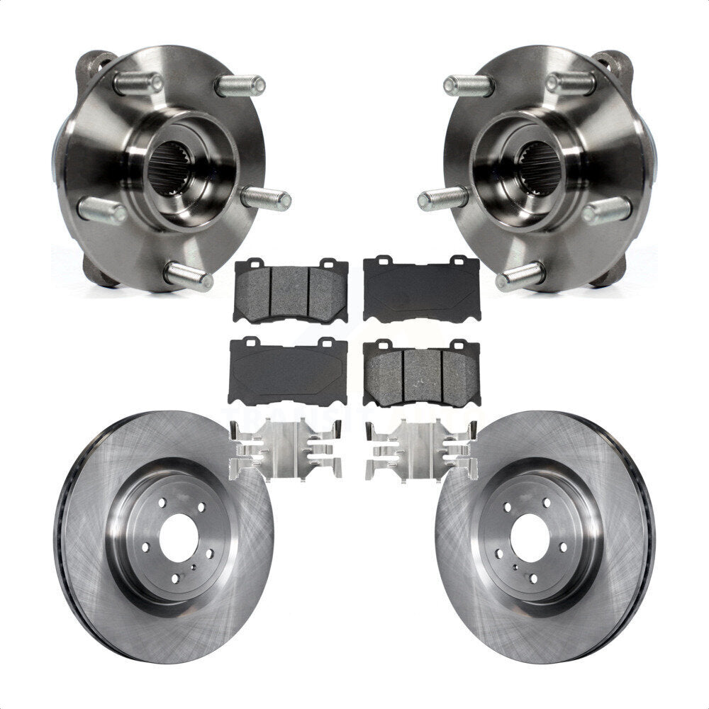 Kit de plaquettes de Rotor de frein, roulement de moyeu avant, pour INFINITI Q50 Q60 M37 FX50 QX70 Q70 M5