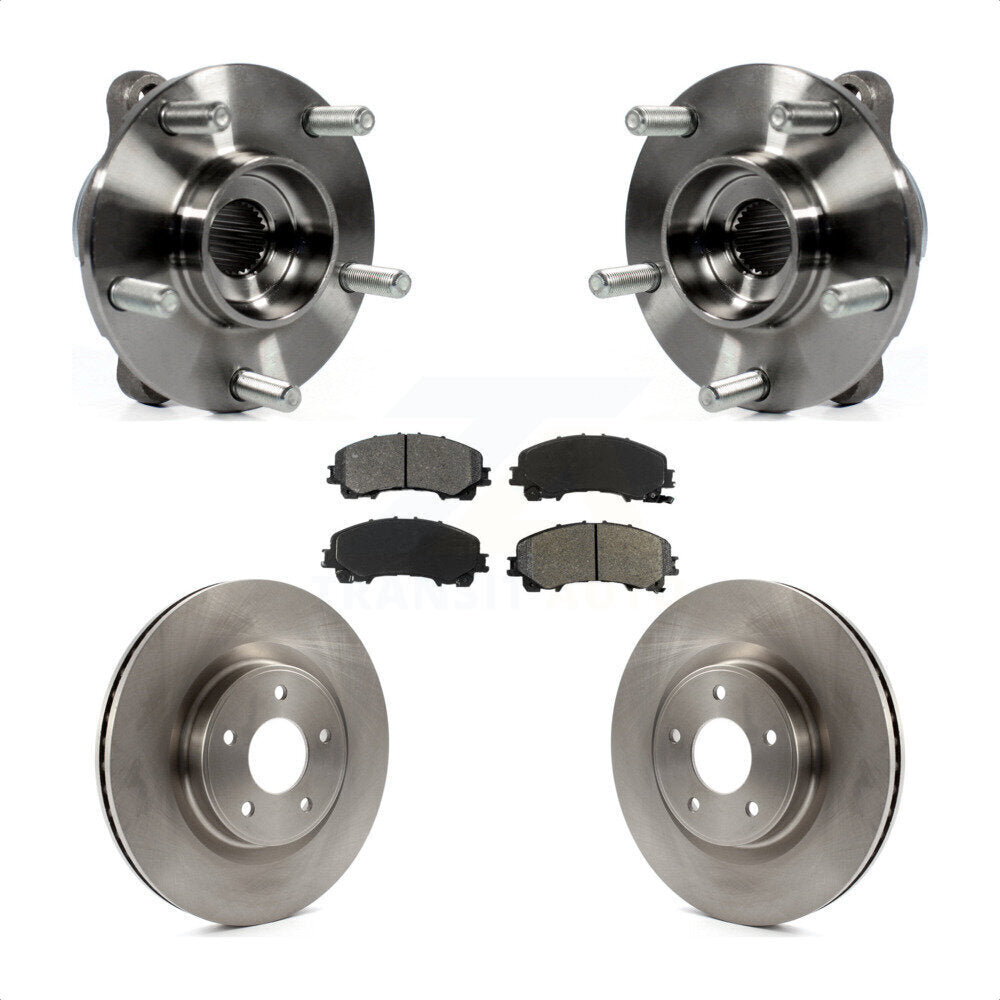Ensemble de roulement de moyeu avant, Rotor de frein et Kit de plaquettes pour INFINITI Q50 QX50 Q60 AW