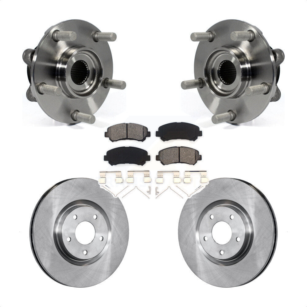 Kit de rotor et plaquettes de frein à disque, roulement de moyeu avant, pour Nissan Juke Nismo R 2014 – 2017