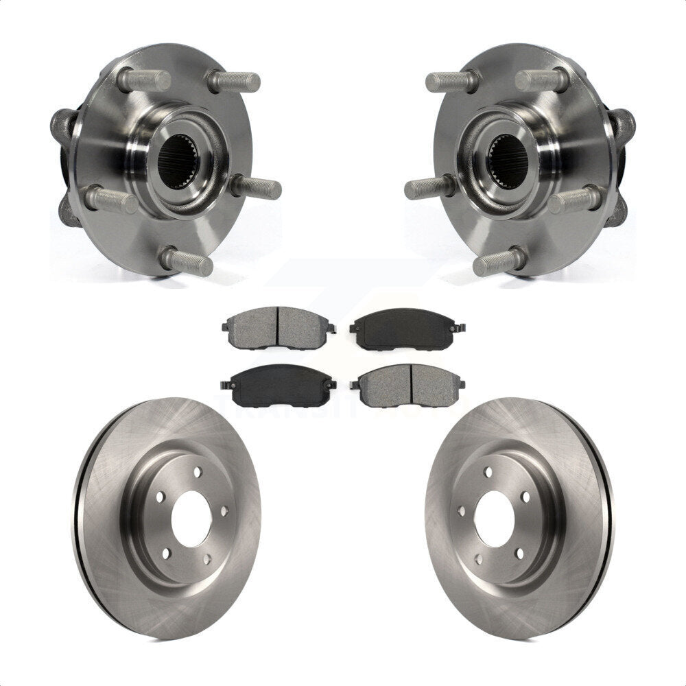 Kit de rotors et plaquettes de frein à disque d'assemblage de roulement de moyeu avant pour Nissan Juke