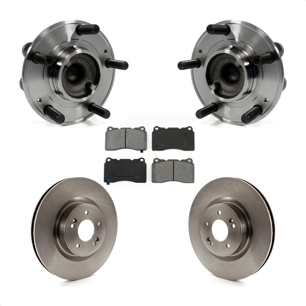 Kit de Rotor et plaquettes de frein à disque, ensemble de roulements de moyeu avant pour Hyundai Genesis Coup