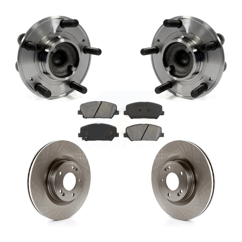 Kit de Rotor et plaquettes de frein à disque, ensemble de roulements de moyeu avant pour Hyundai Genesis Coup