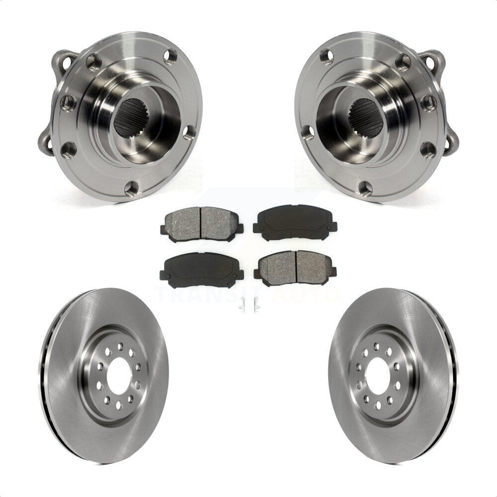 Ensemble de roulements de moyeu avant, Rotors et plaquettes de frein à disque pour Chrysler 200