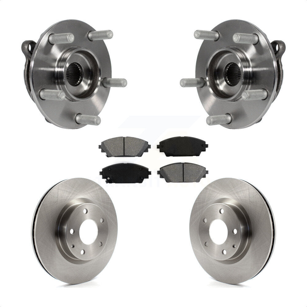 Kit de rotors et plaquettes de frein à disque d'assemblage de roulement de moyeu avant pour Mazda 3 CX-3 Spor