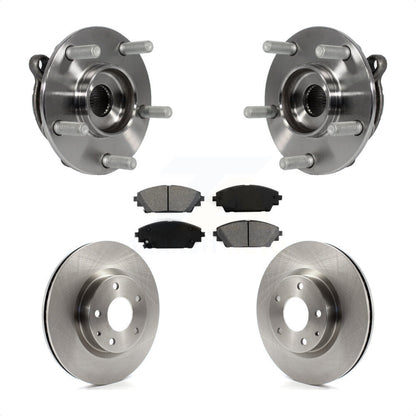 Kit de rotors et plaquettes de frein à disque d'assemblage de roulement de moyeu avant pour Mazda 3 CX-3 Spor
