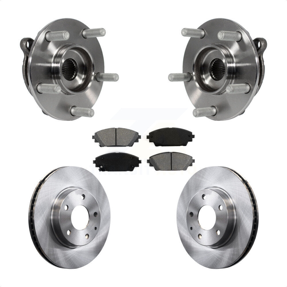 Kit de rotors et plaquettes de frein à disque d'assemblage de roulement de moyeu avant pour Mazda 3 CX-3 Spor