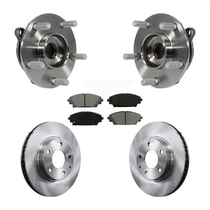 Kit de rotors et plaquettes de frein à disque d'assemblage de roulement de moyeu avant pour Mazda 3 CX-3 Spor