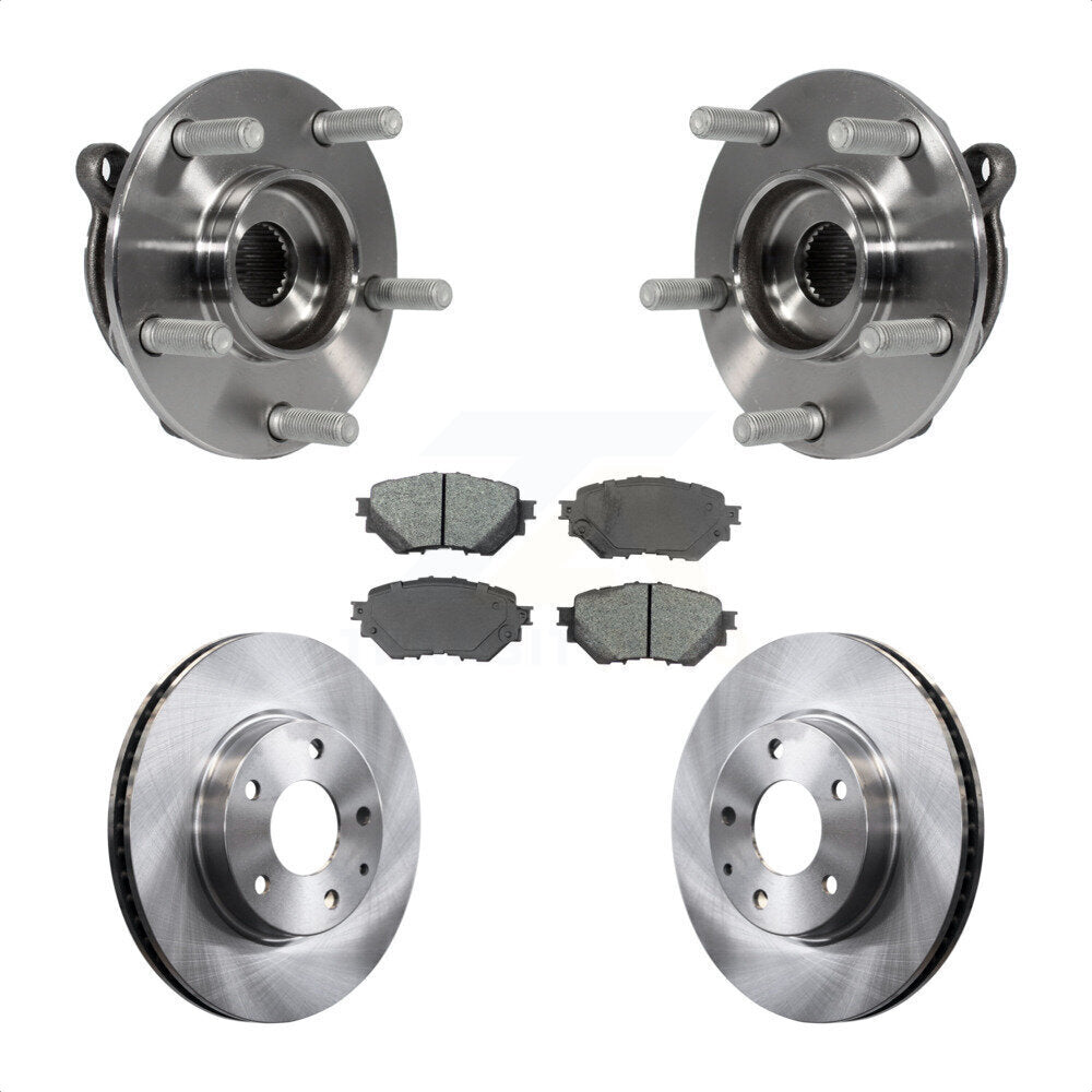 Kit de rotors et plaquettes de frein à disque d'assemblage de roulement de moyeu avant pour Mazda 3 Sport