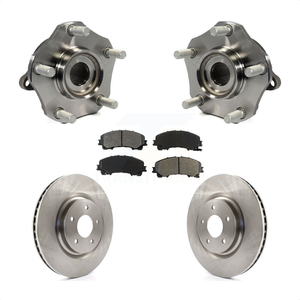 Kit de rotors et plaquettes de frein à disque d'assemblage de roulement de moyeu avant pour Nissan Rogue