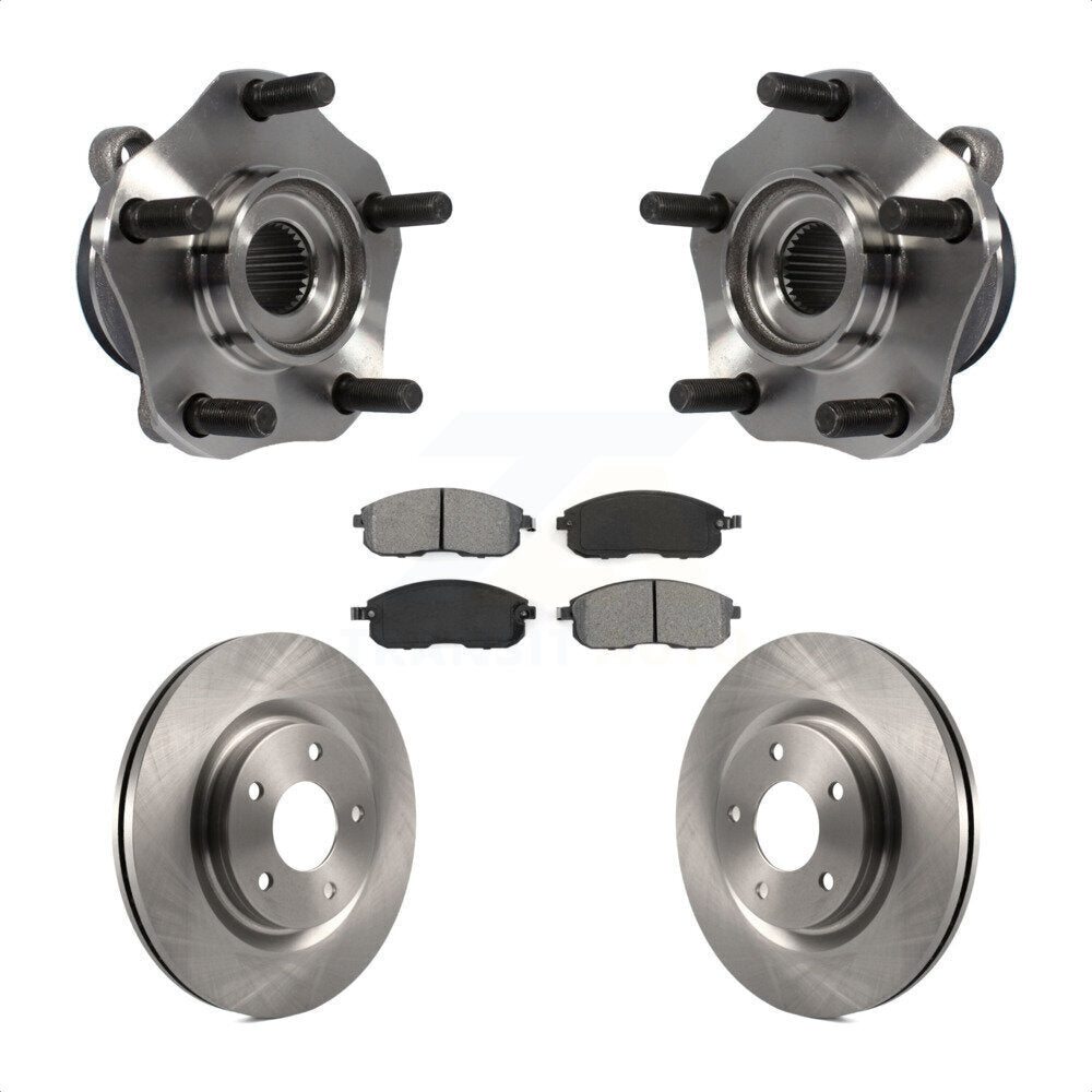 Kit de rotor et de plaquettes de frein, roulement de moyeu avant, pour Nissan Sentra Turbocharge 2017 – 2019