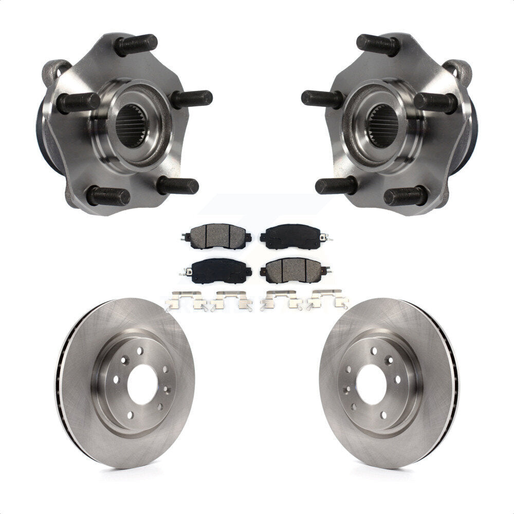 Kit de rotors et plaquettes de frein à disque d'assemblage de roulement de moyeu avant pour Nissan LEAF
