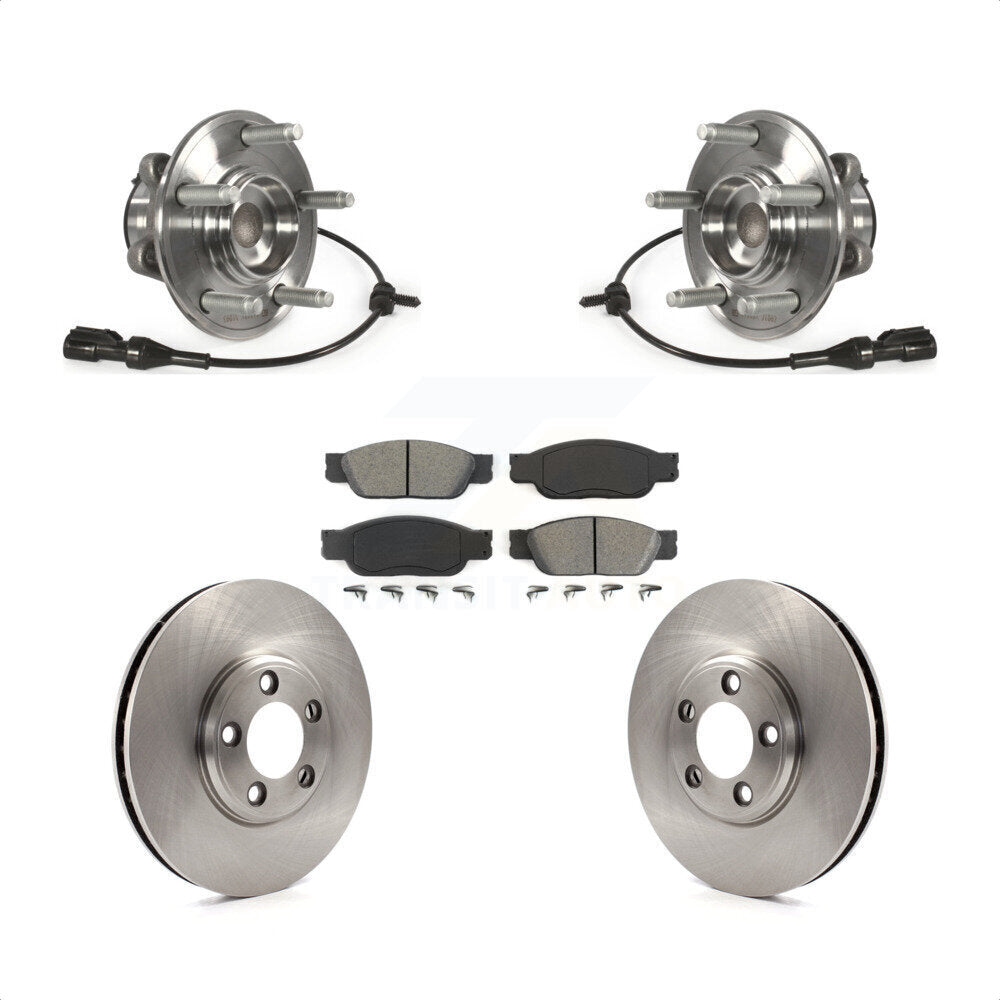 Kit de Rotor et de plaquettes de frein, roulement de moyeu avant, pour Ford Thunderbird Lincoln LS Jagua