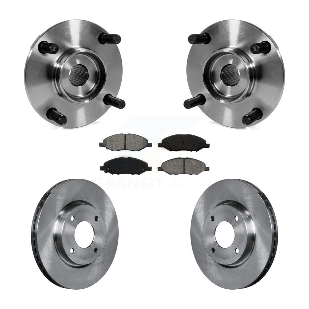 Ensemble de roulement de moyeu avant, Kit de plaquettes de Rotor de frein pour Nissan Versa 4 roues AB 2008