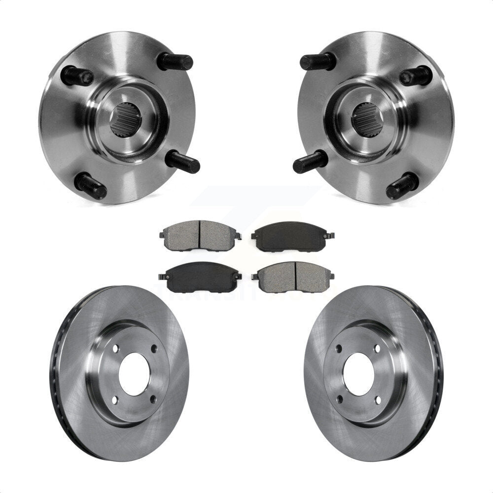Ensemble de roulements de moyeu avant, Rotors et plaquettes de frein à disque, Kit pour Nissan Versa Cube