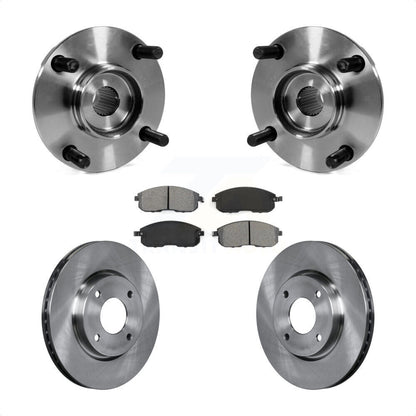 Ensemble de roulements de moyeu avant, Rotors et plaquettes de frein à disque, Kit pour Nissan Versa Cube