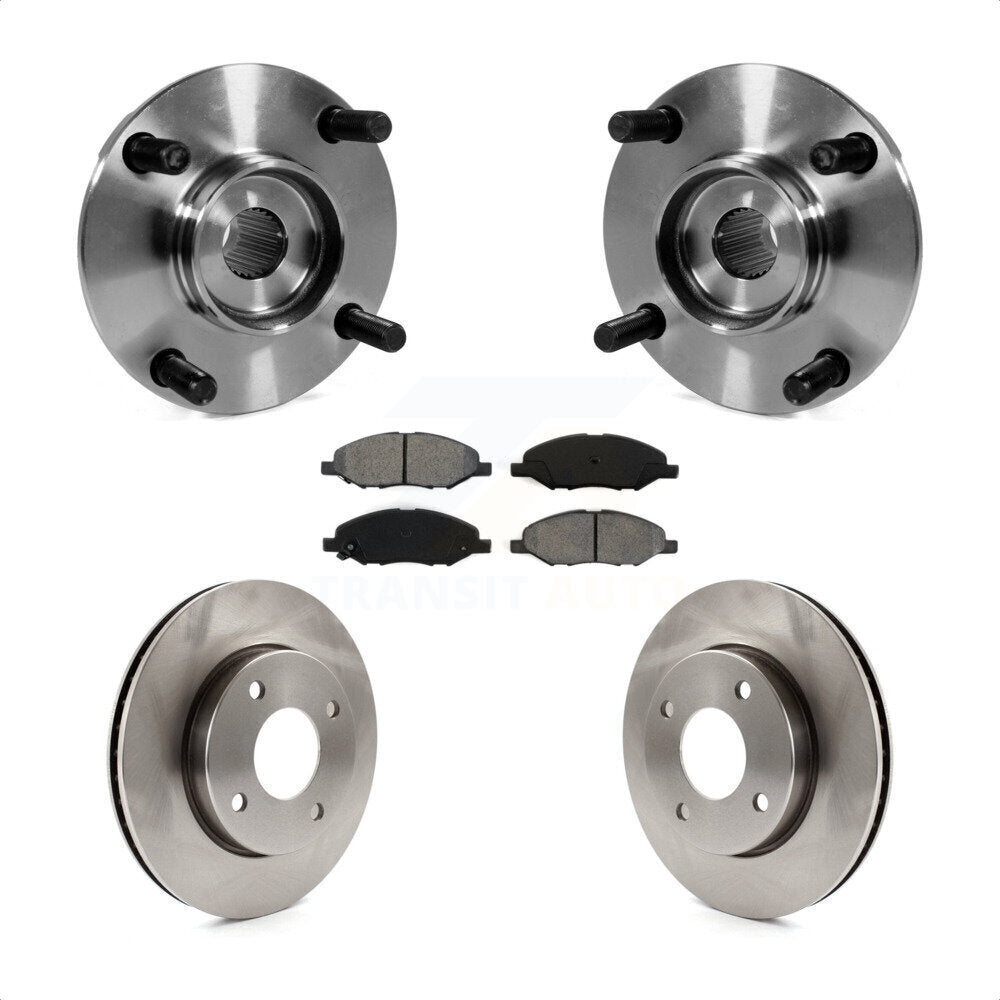 Kit de rotors et plaquettes de frein à disque d'assemblage de roulement de moyeu avant pour Nissan Versa